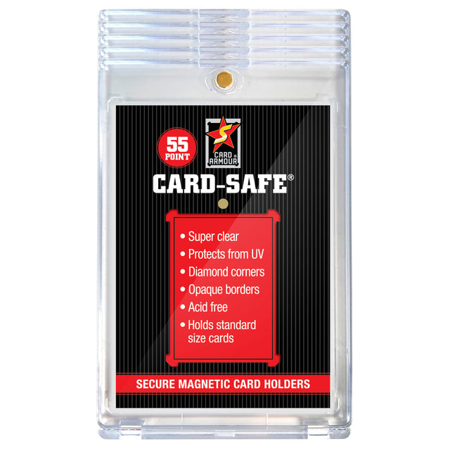 5 Pack of Card Armour Card Safe 55pt Magnetic Card Holders