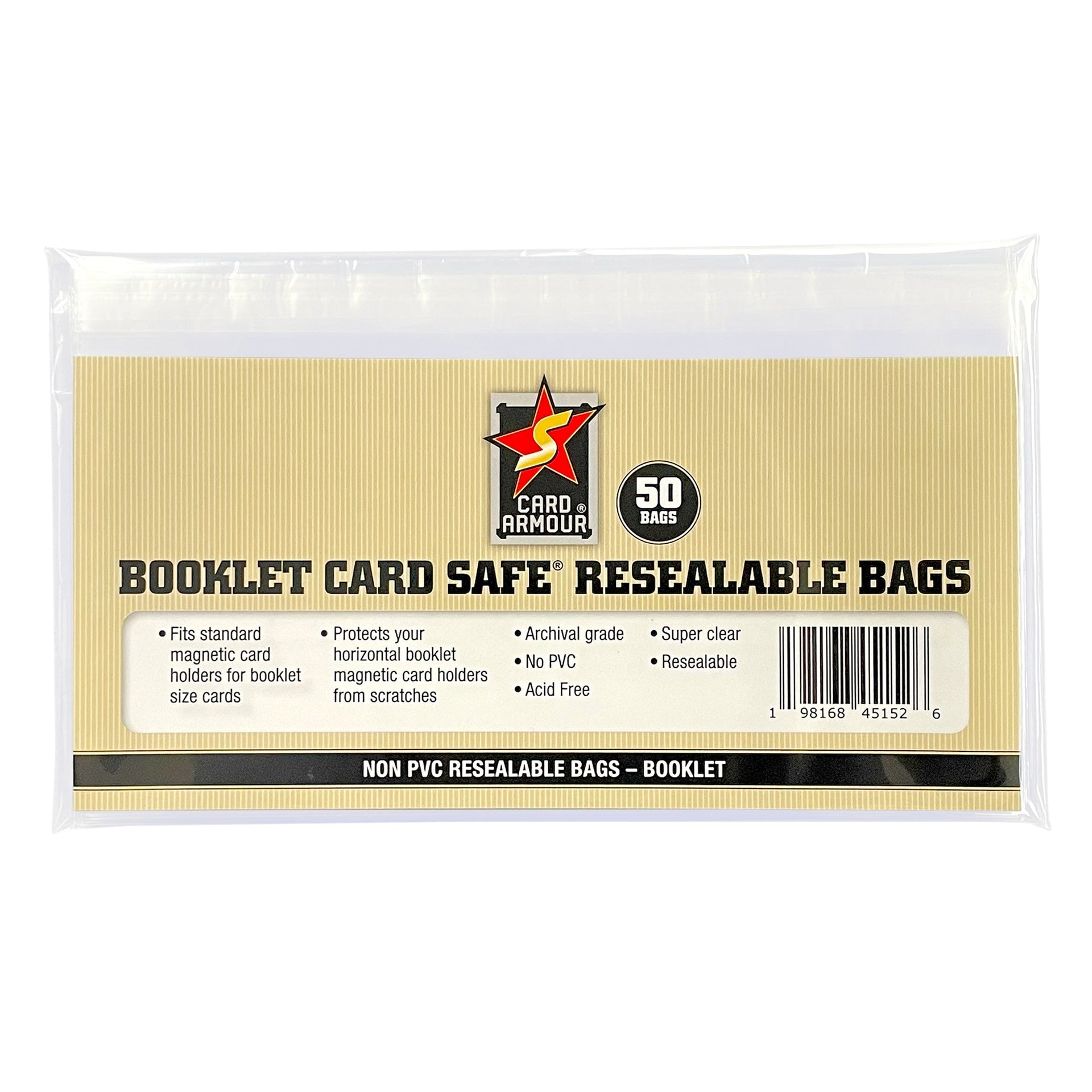 graded booklet card Card Armour Booklet Card Safe Resealable Bags (50 Pack)
