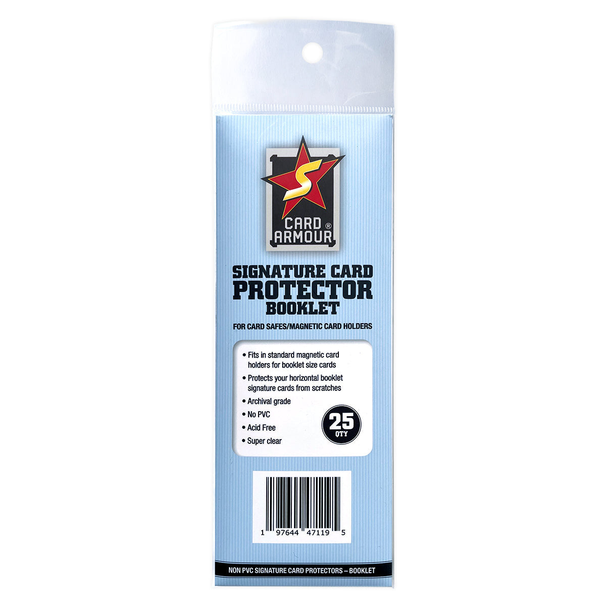 NEW Card Armour Booklet Signature Card Protectors - 25 Pack - Patent ...